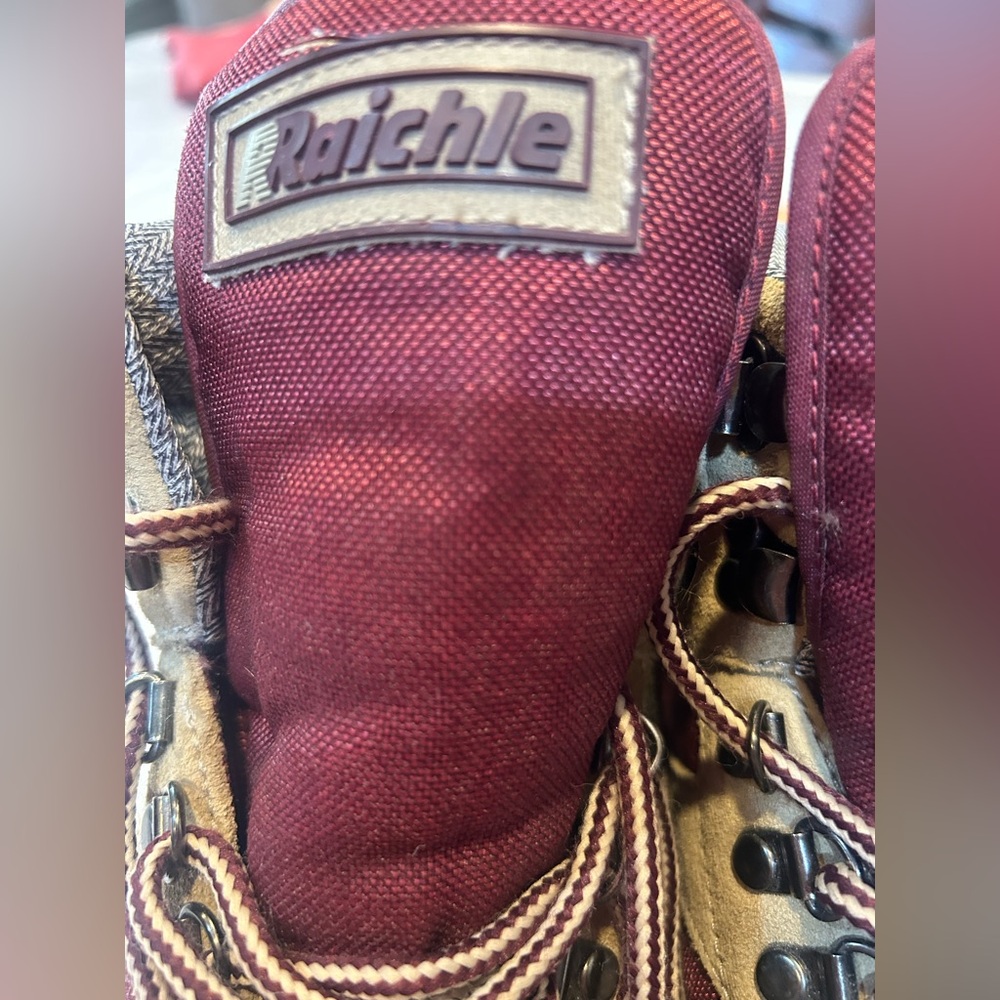 Raichle Burgundy and Tan Hiking Boots - Picture 11 of 11